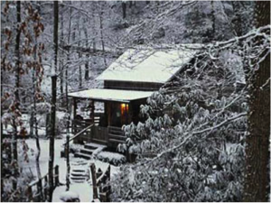 snowy-cabin